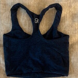 Bombshell Sportswear Navy Racerback Sports Bra